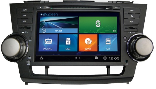 Магнитола MyDean 2035 Toyota Highlander (2007-2013) Магнитола MyDean 2035 Toyota Highlander (2007-2013)