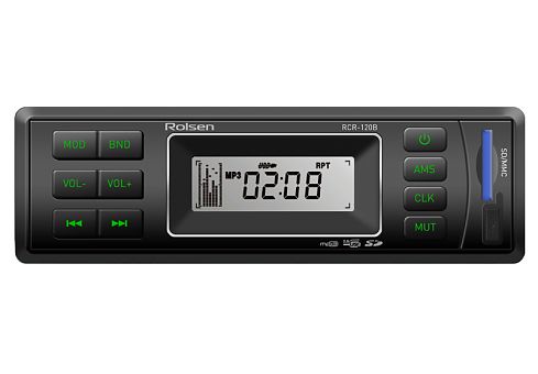 Магнитола Rolsen RCR-120x24 Магнитола Rolsen RCR-120x24
