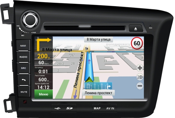  ��������� Velas V-HCIV Honda Civic 4D (2012-)