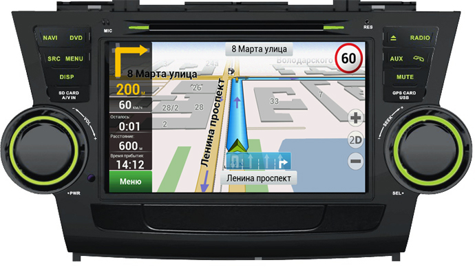 Магнитола Velas V-THG Toyota Highlander Магнитола Velas V-THG Toyota Highlander