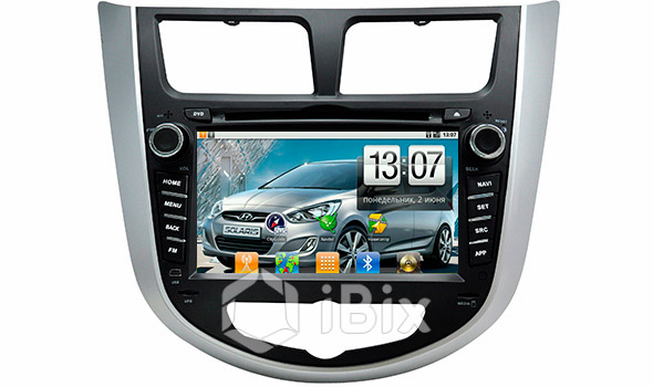 Магнитола iBix Hyundai Solaris Магнитола iBix Hyundai Solaris